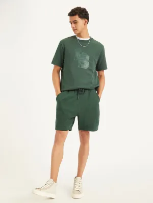 Men's Green Regular Fit Shorts