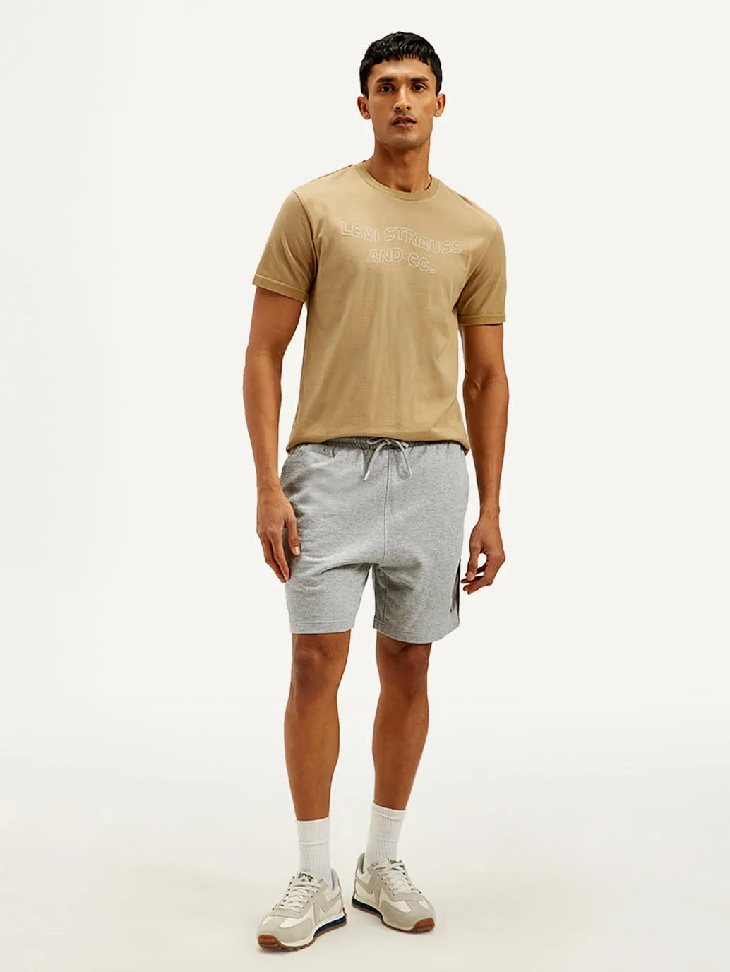 Men's Grey Regular Fit Shorts