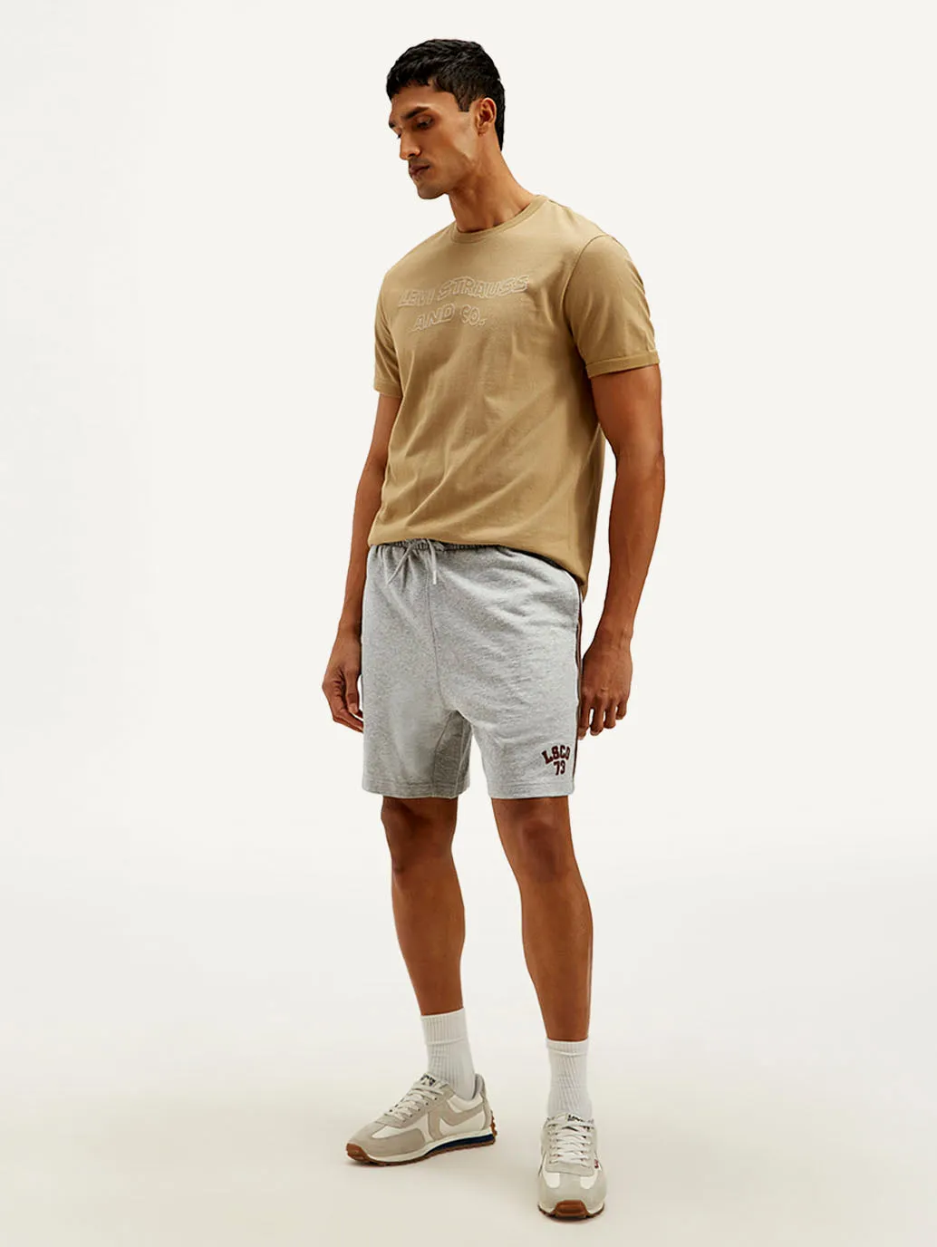 Men's Grey Regular Fit Shorts