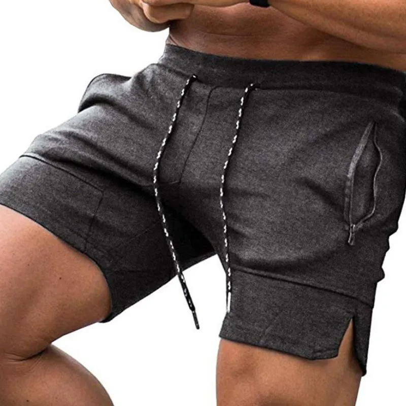 Men's Multicolor Fashion Zipper Pocket Drawstring Shorts