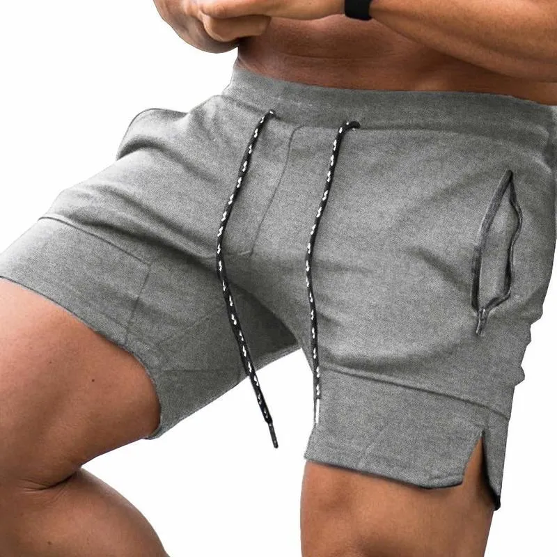 Men's Multicolor Fashion Zipper Pocket Drawstring Shorts