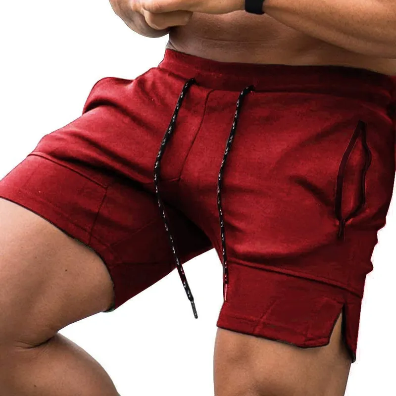 Men's Multicolor Fashion Zipper Pocket Drawstring Shorts