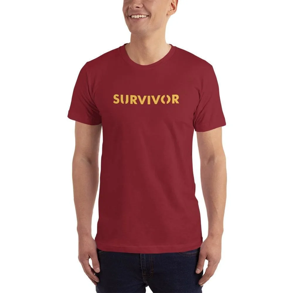 Men's Survivor Short-Sleeve T-Shirt (Yellow Print)