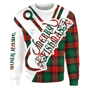 Merry Fishmas Funny Christmas Fishing ugly christmas shirt ideas Custom Sweatshirt NPQ388