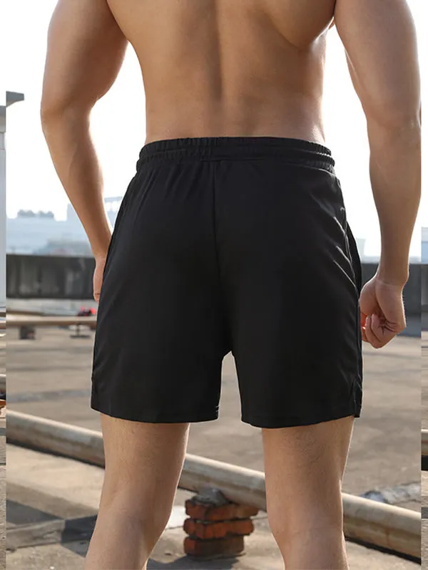 Mesh Loose Breathable Simple Slit Shorts