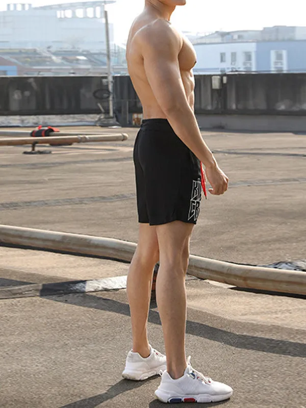 Mesh Loose Breathable Simple Slit Shorts
