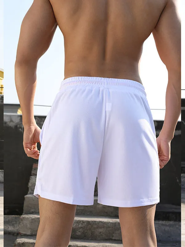 Mesh Loose Breathable Simple Slit Shorts