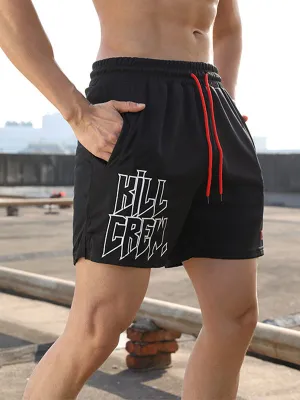Mesh Loose Breathable Simple Slit Shorts