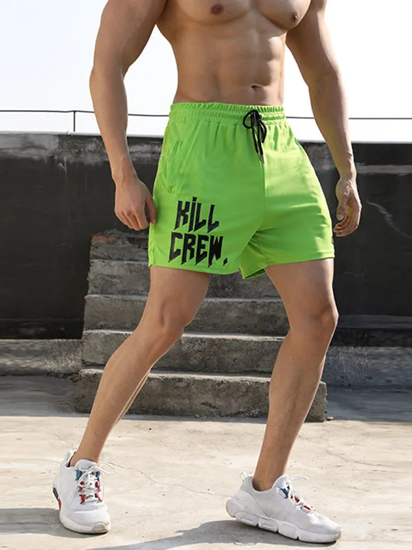 Mesh Loose Breathable Simple Slit Shorts