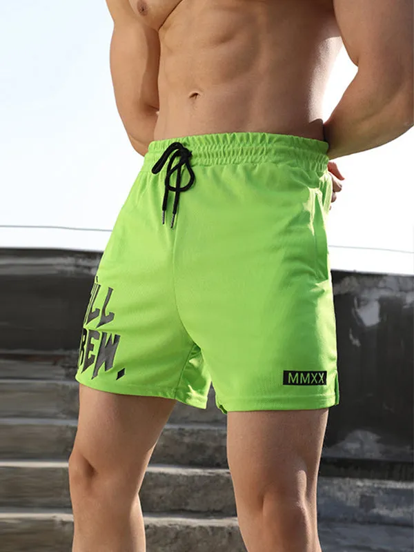 Mesh Loose Breathable Simple Slit Shorts