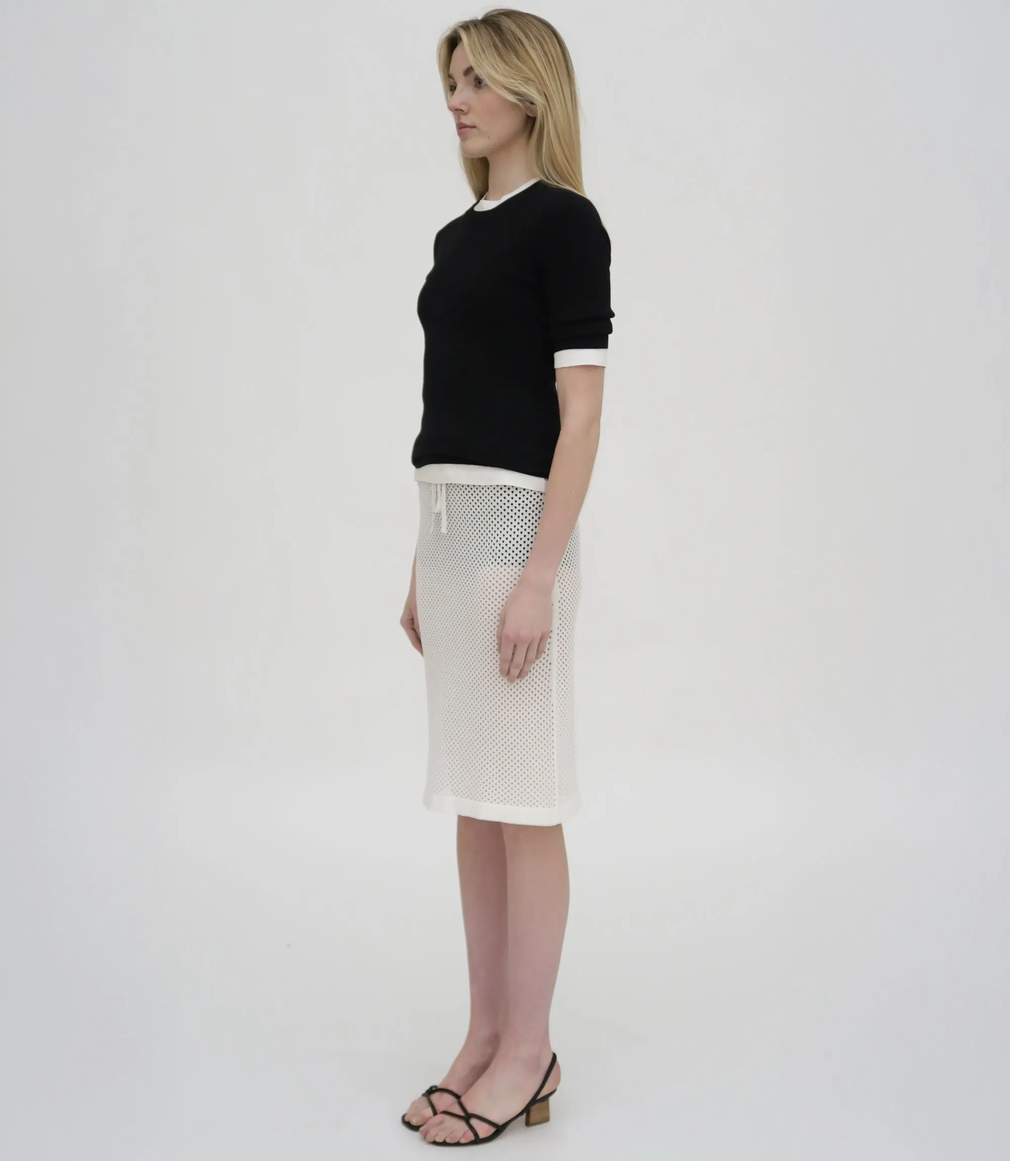 MESH MIDI SKIRT