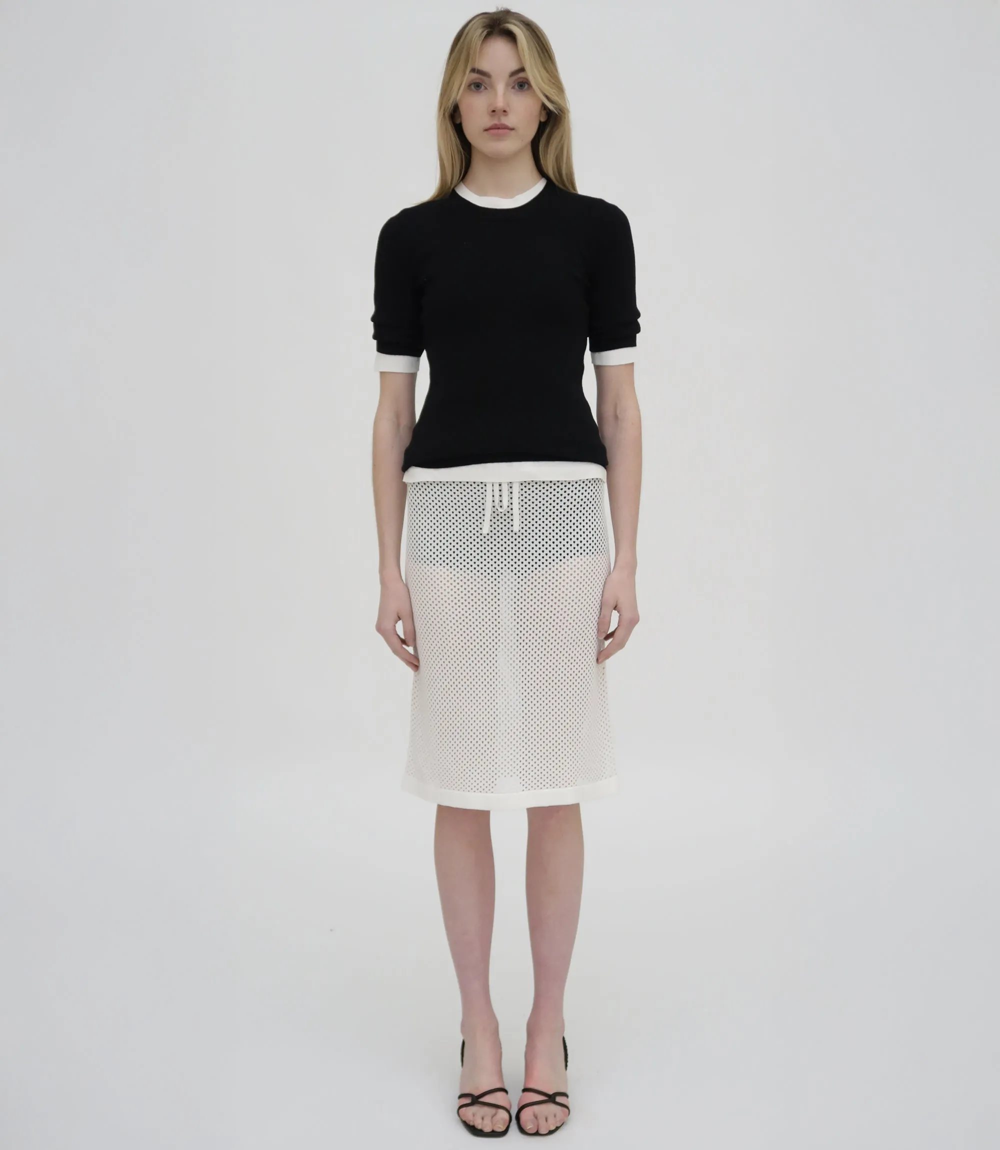 MESH MIDI SKIRT