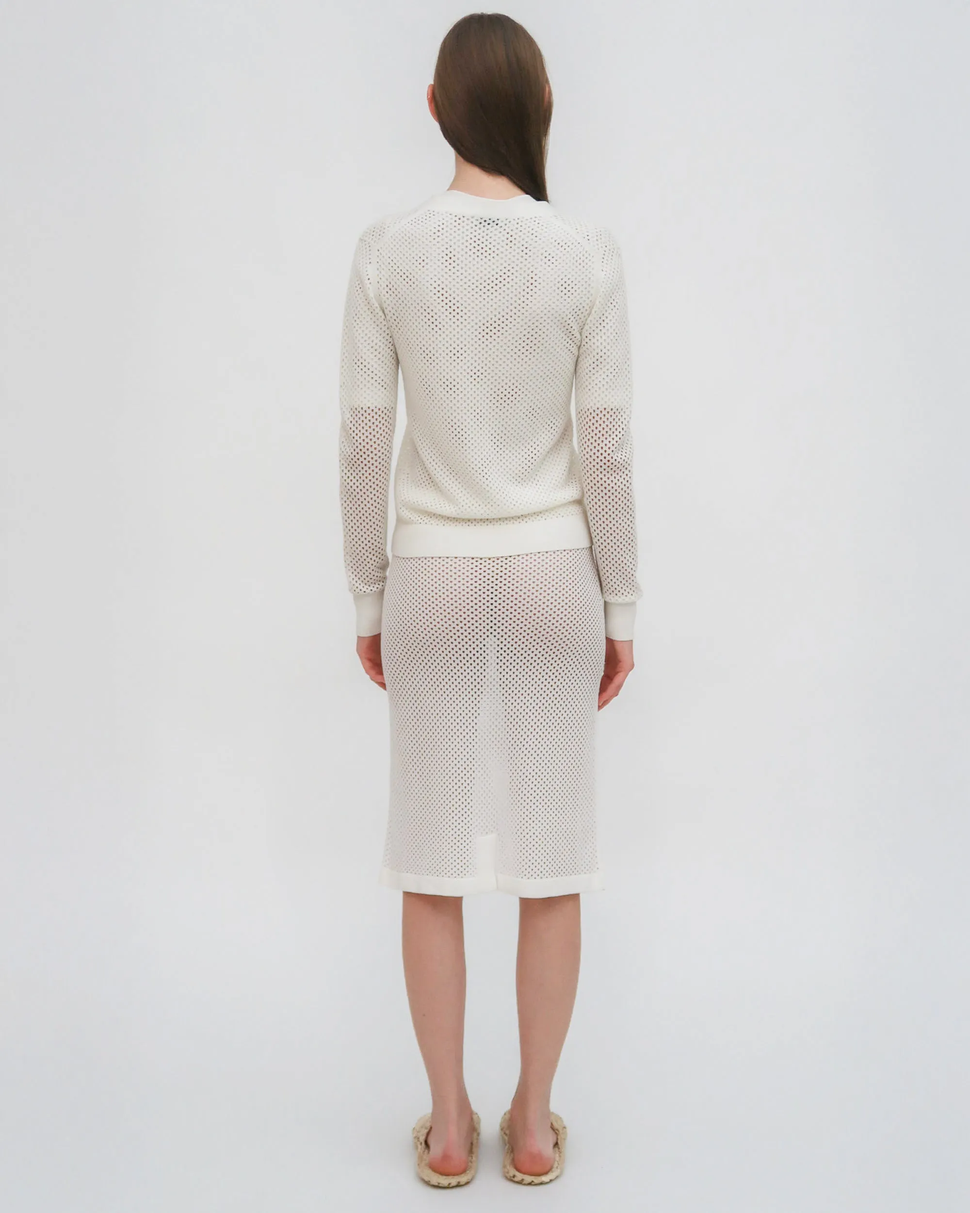 MESH MIDI SKIRT
