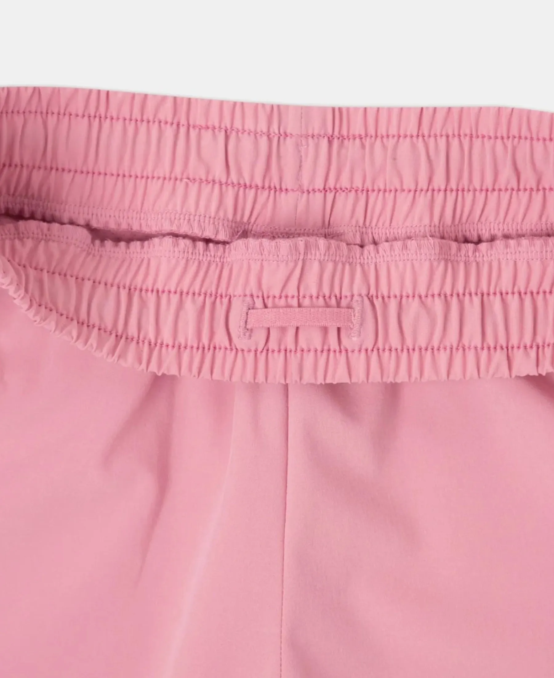 Microfiber Elastane Stretch Double Layered Woven Fabric Regular Fit Shorts with Zipper Pockets - Rose