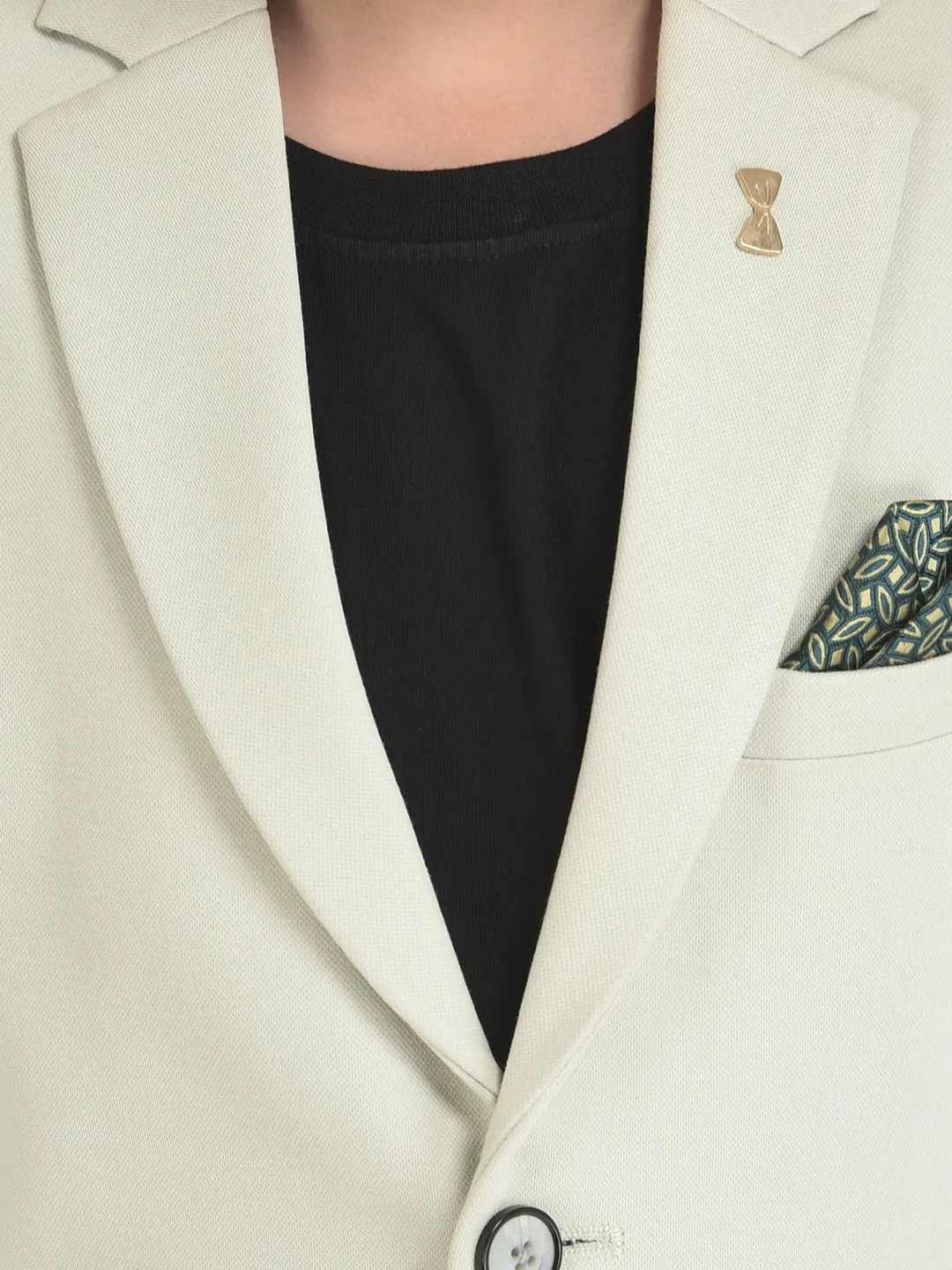 Mint Green Blazer with 3 Pocket Styling