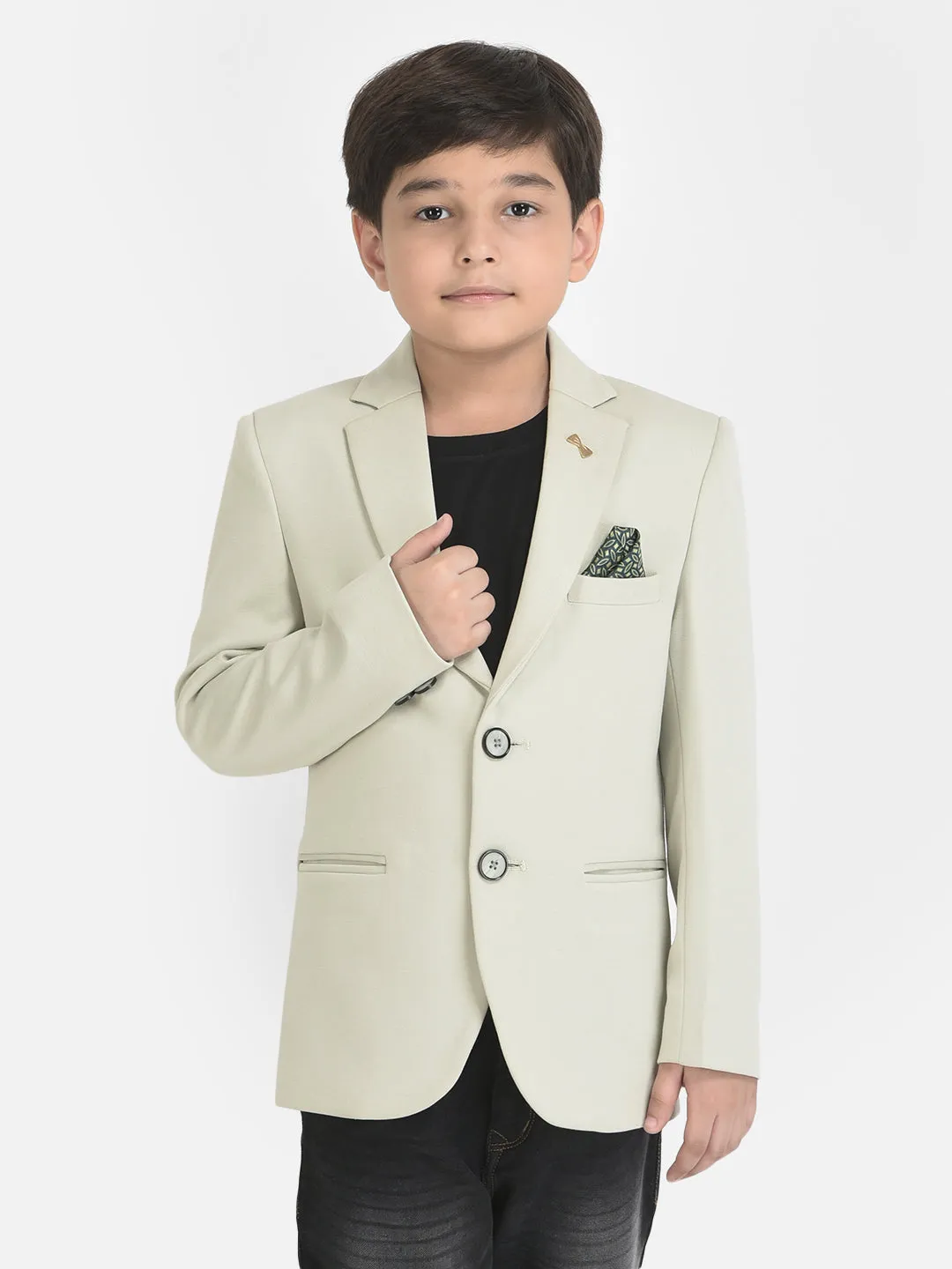 Mint Green Blazer with 3 Pocket Styling