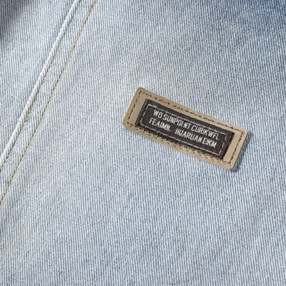 Modern Washed Gradient Denim Shorts
