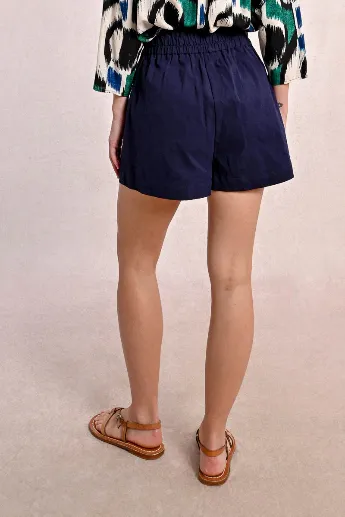 Molly Bracken Belted Cotton Blend Shorts
