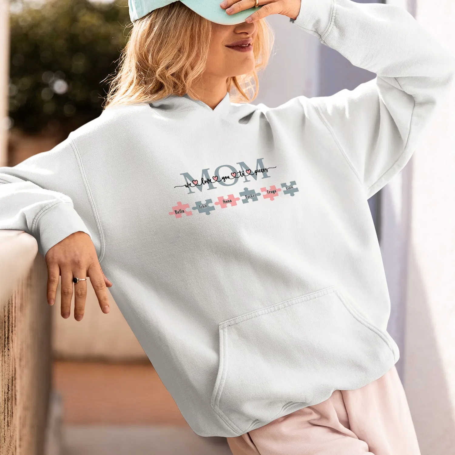 Mom We Love You to Pieces Shirt, Custom Mom Shirt, Custom Mom Sweatshirt, Cute Mama Shirts, Mom Life Shirt, Mama Shirt, Mom Shirt, Mother's Day Gift, Happy Mother’s Day