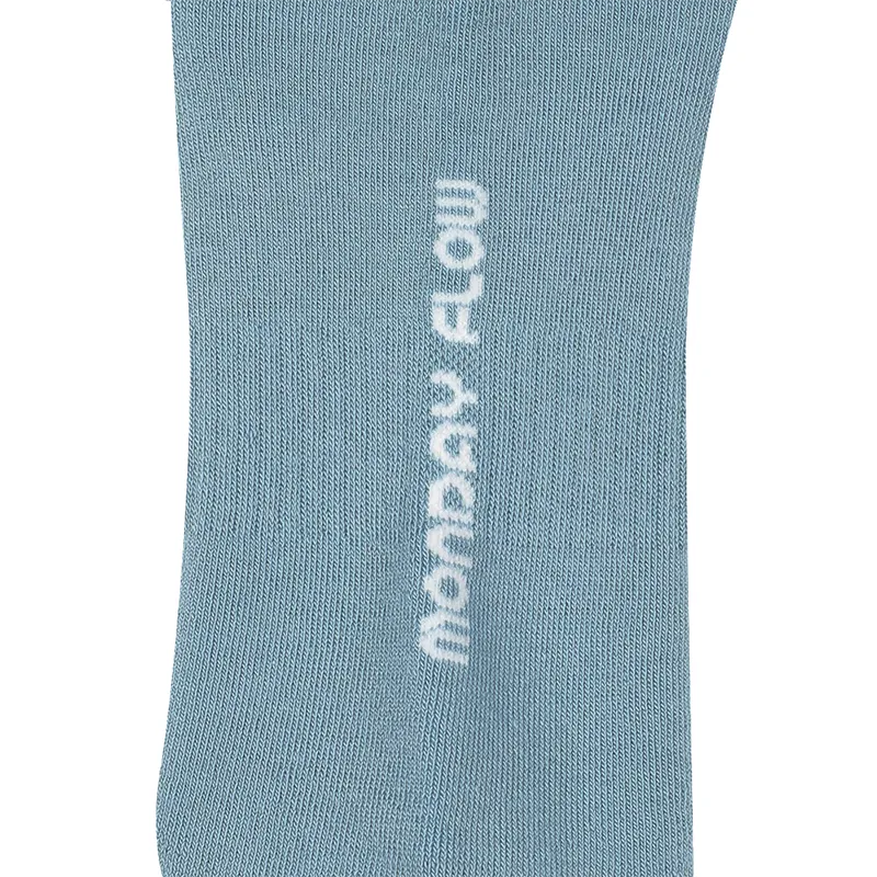 Monday Flow Logo Border Short Socks - Sky Blue