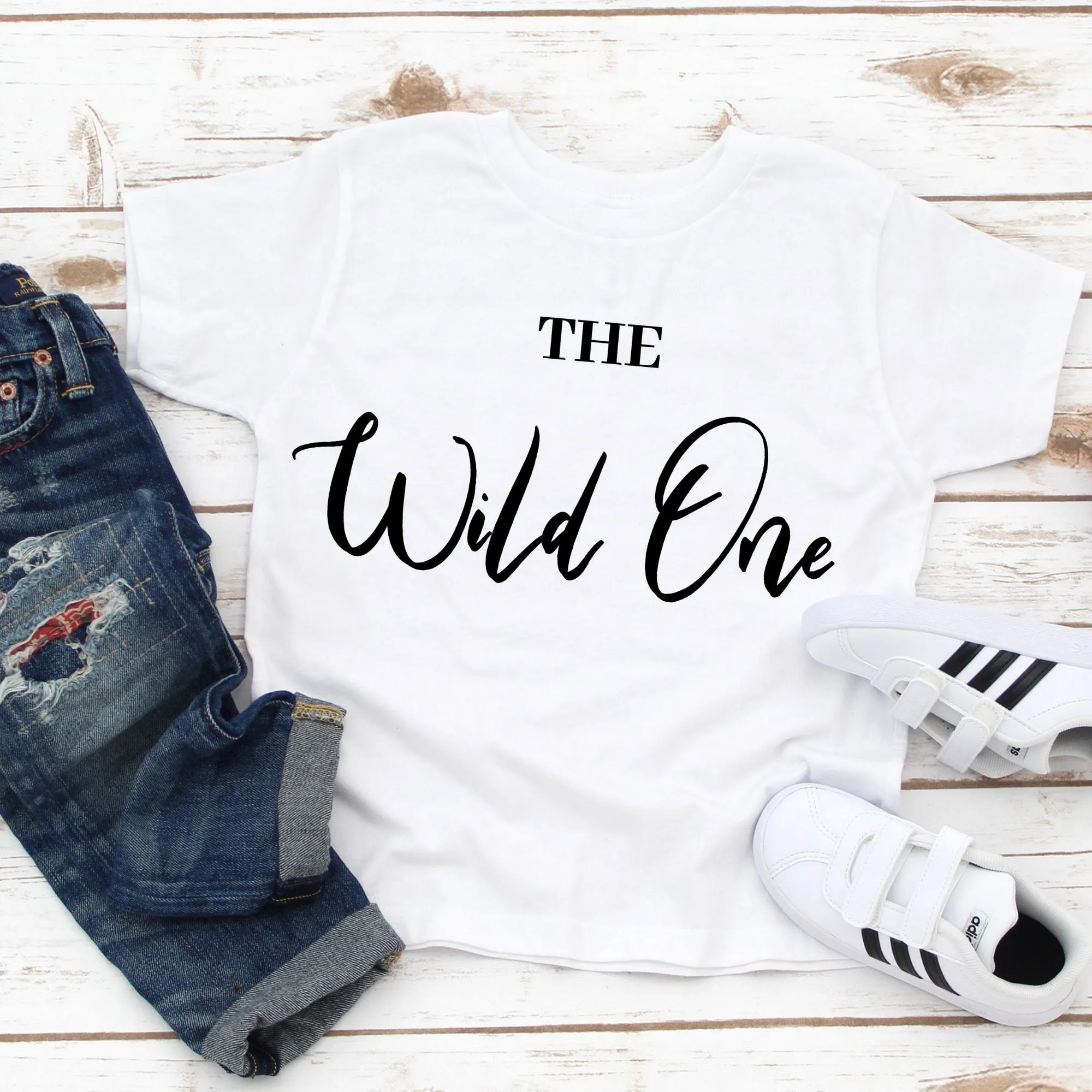 Mother Son Matching Shirts,Mother Daughter Matching Shirts,Funny Matching Shirts,Mom of the Wild One Ladies Tee & The Wild One Toddler Tee