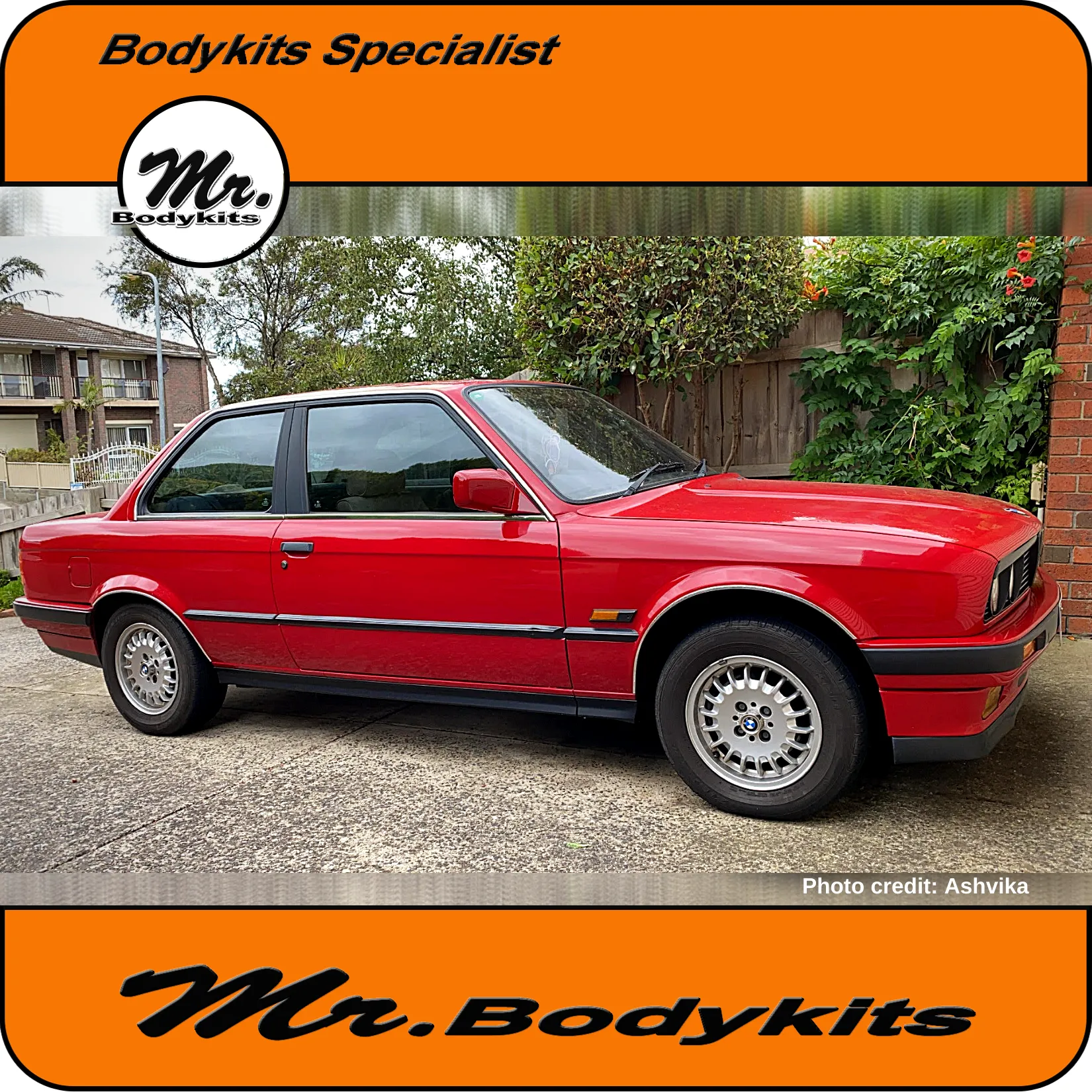 Mr PP Plastic IS Style Side Skirt For BMW E30 1982-1994 Sedan/Coupe (4 Pcs)