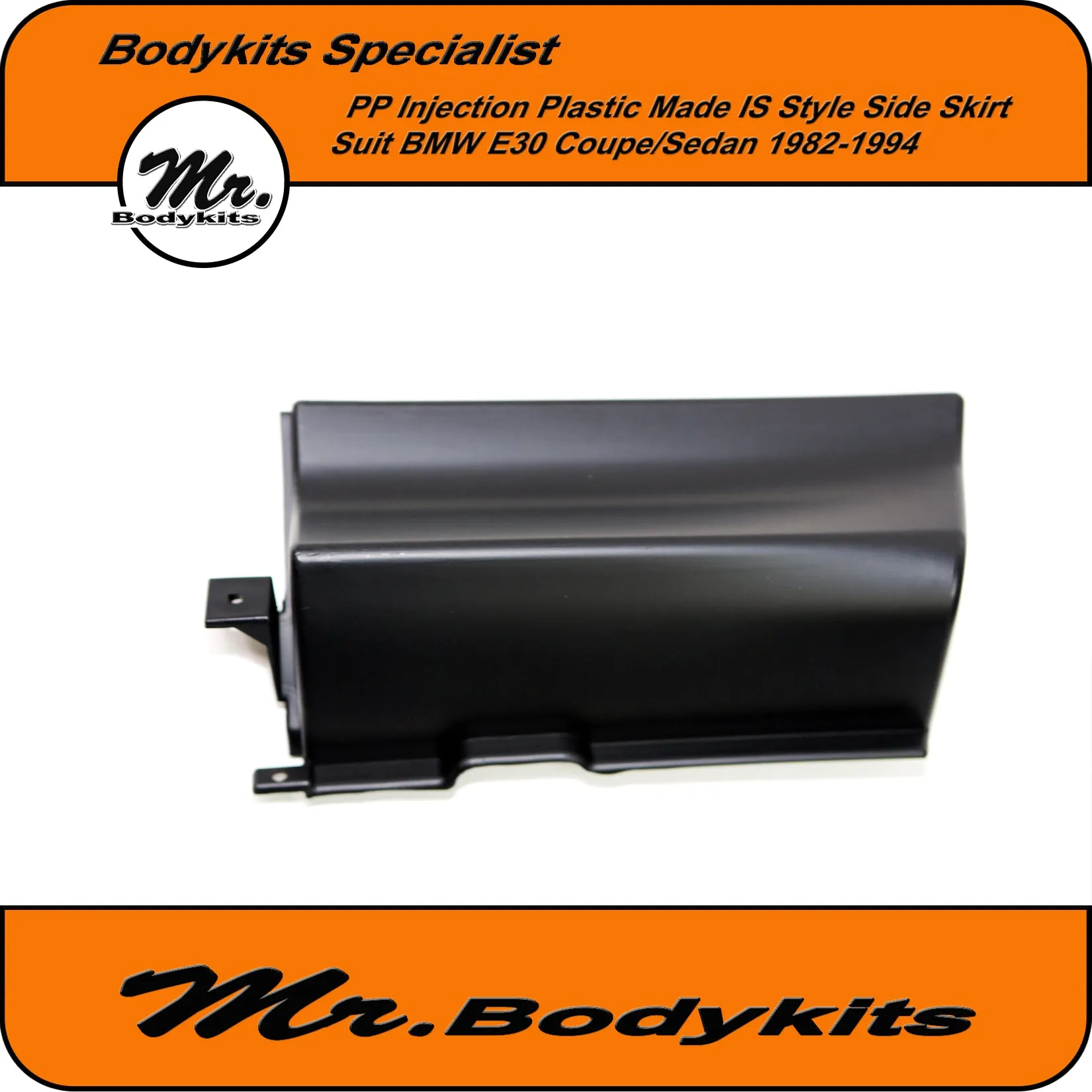 Mr PP Plastic IS Style Side Skirt For BMW E30 1982-1994 Sedan/Coupe (4 Pcs)