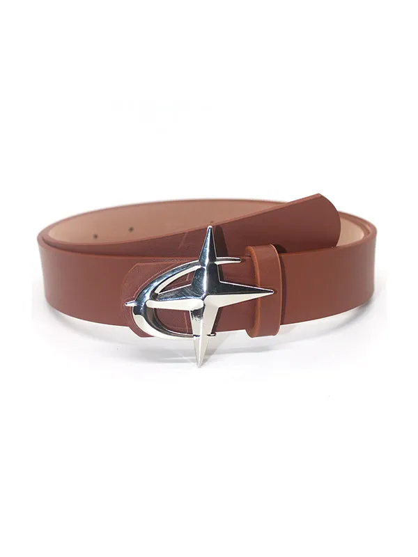 Multicolored Y2k street star moon belt with buckle