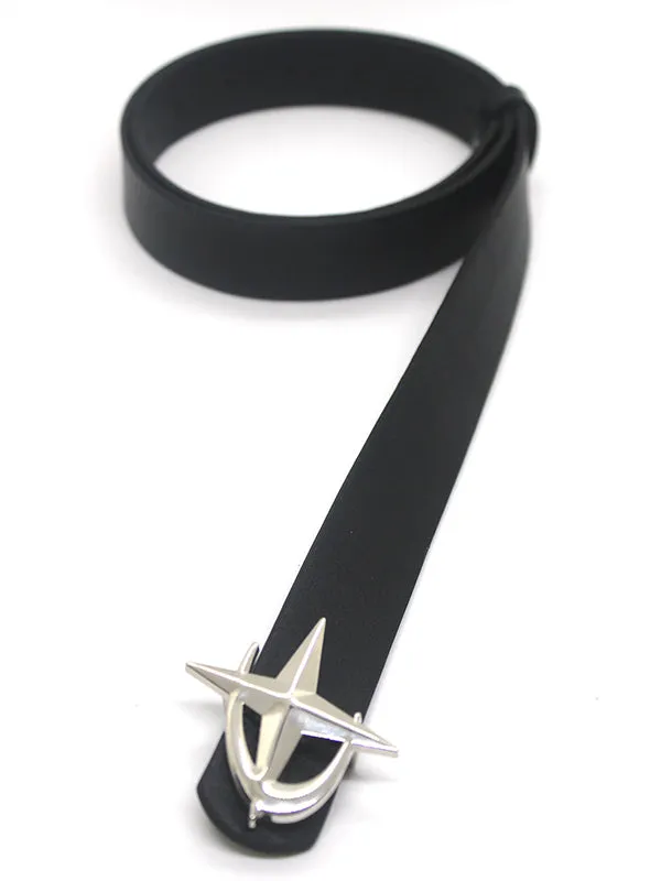 Multicolored Y2k street star moon belt with buckle