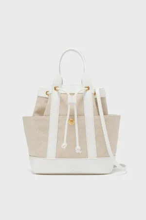Natural and Off White Veronica Beard Goody Bag