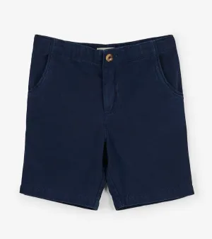 Navy Twill Shorts