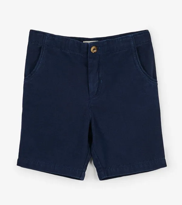 Navy Twill Shorts
