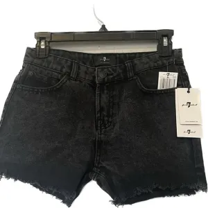 NEW 7 for All Mankind Cut Off Short In Black