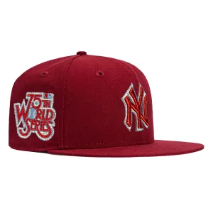 New Era 59Fifty New York Yankees 1978 World Series Patch Hat - Cardinal