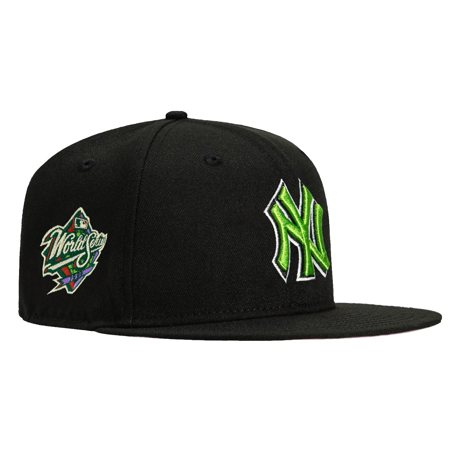 New Era 59Fifty New York Yankees 1999 World Series Patch Hat - Black, Green