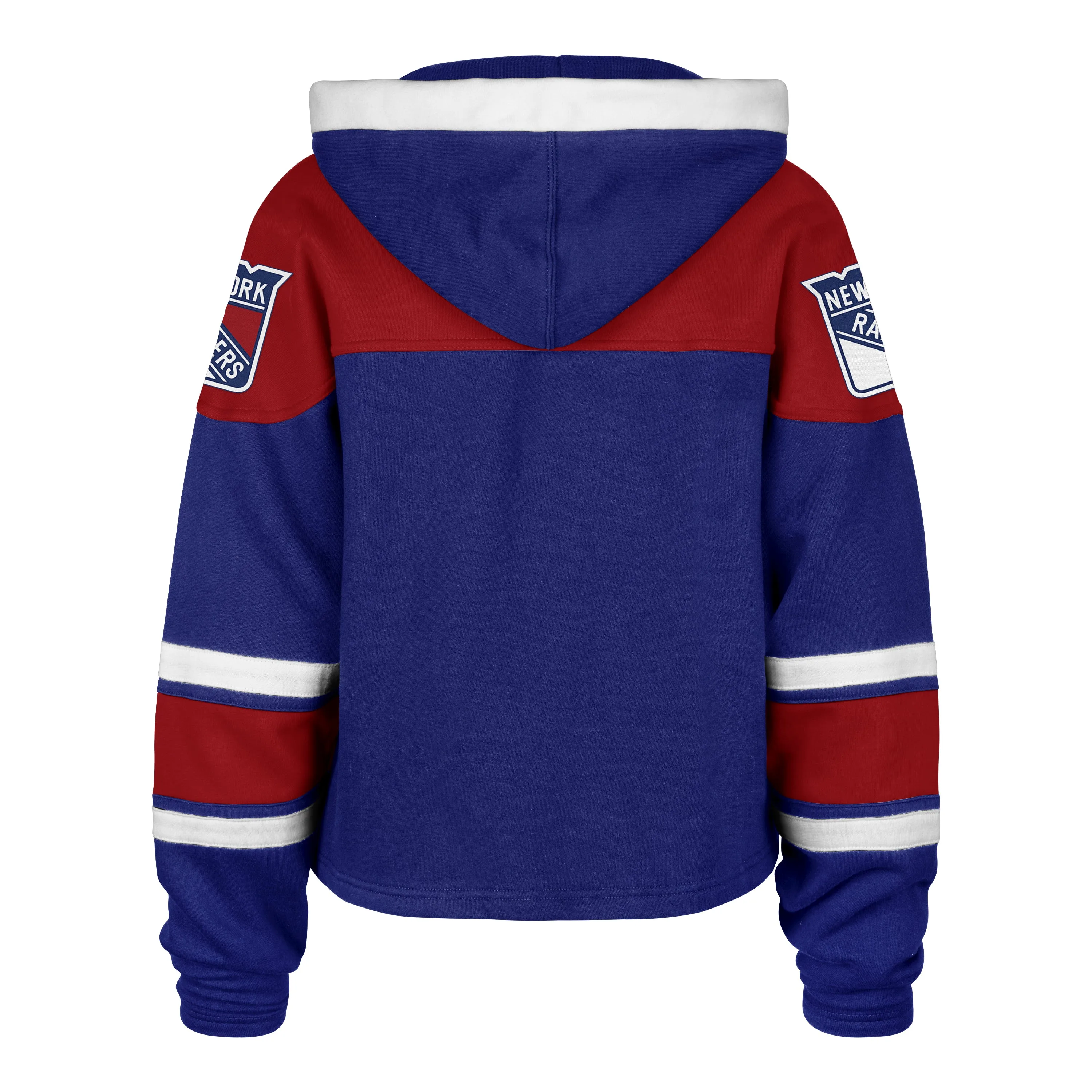 NEW YORK RANGERS CROPPED SUPERIOR '47 LACER HOOD WOMENS