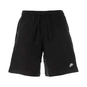 NIKE CLUB KNIT SHORTS - BLACK/WHITE