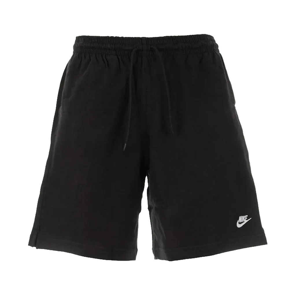NIKE CLUB KNIT SHORTS - BLACK/WHITE