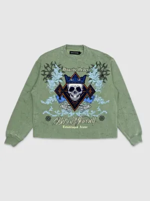 NOR-GN4086-Bet On Yourself Crop Sweatshirt
