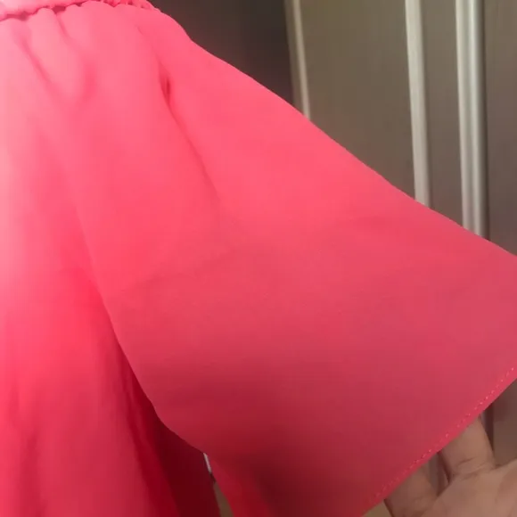 NWT Coral OFF OR ON SHOULDER ROMPER