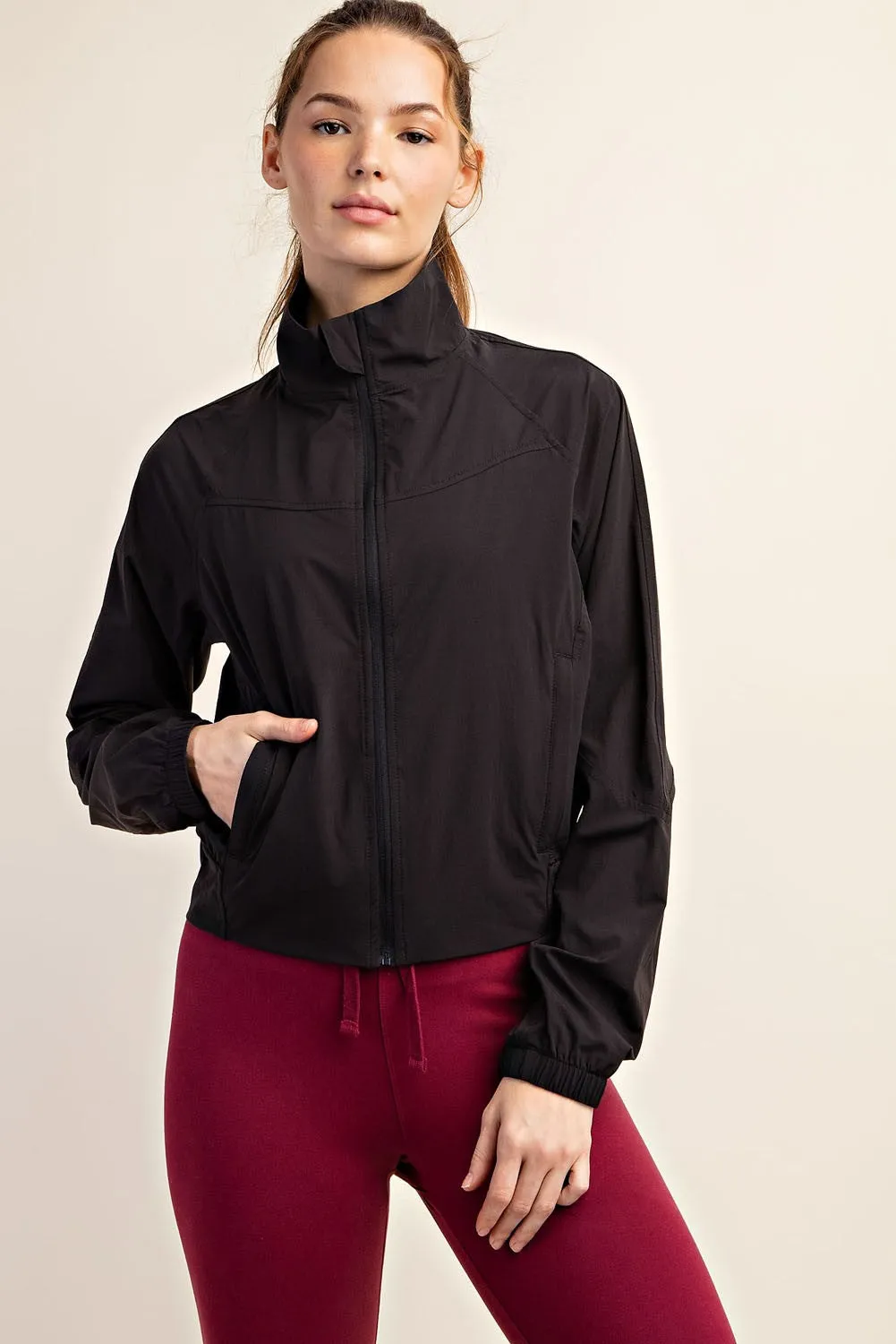 Nylon Woven Tennis Jacket | RAE MODE
