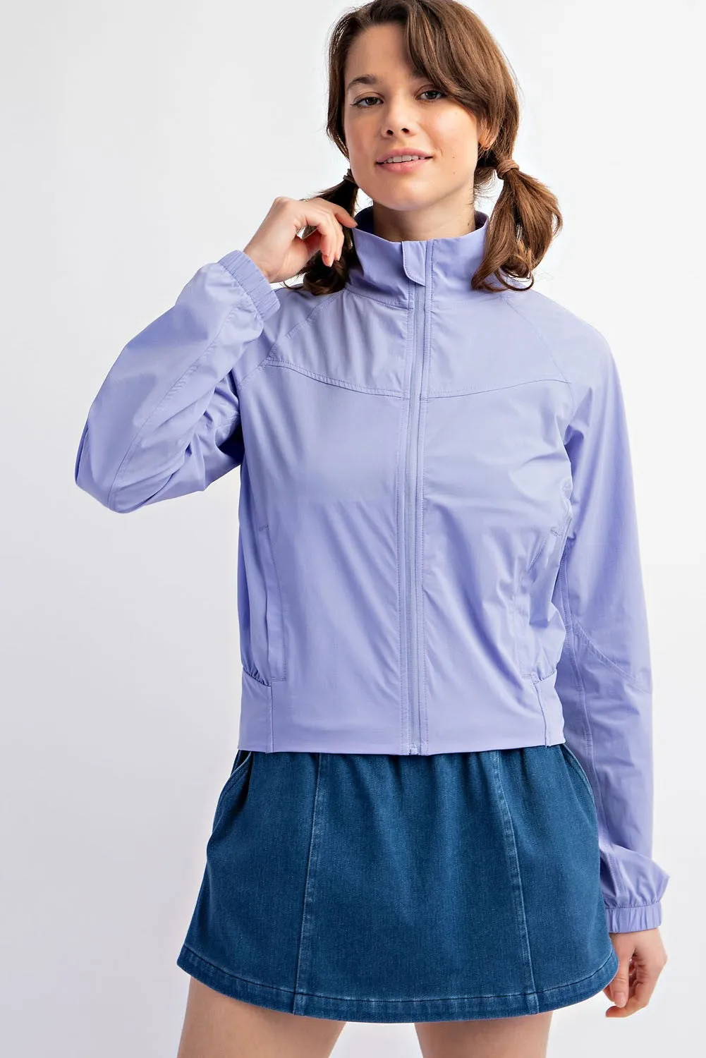 Nylon Woven Tennis Jacket | RAE MODE