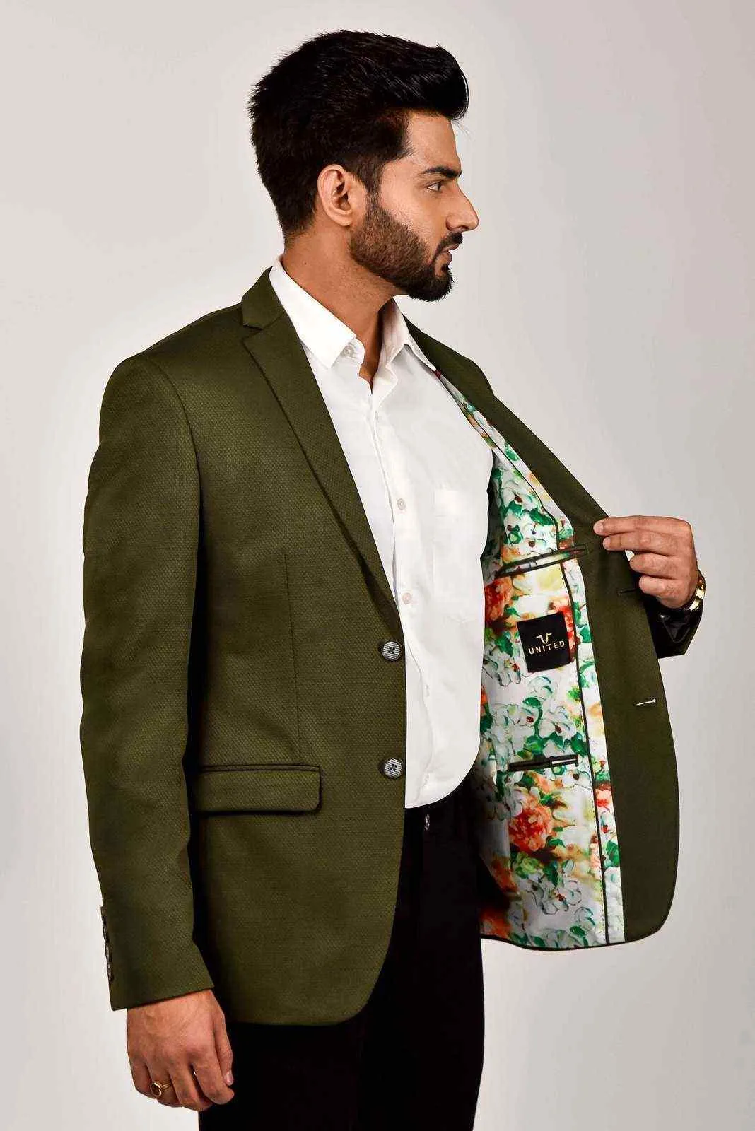 Olive Knitted Blazer for all Occasions