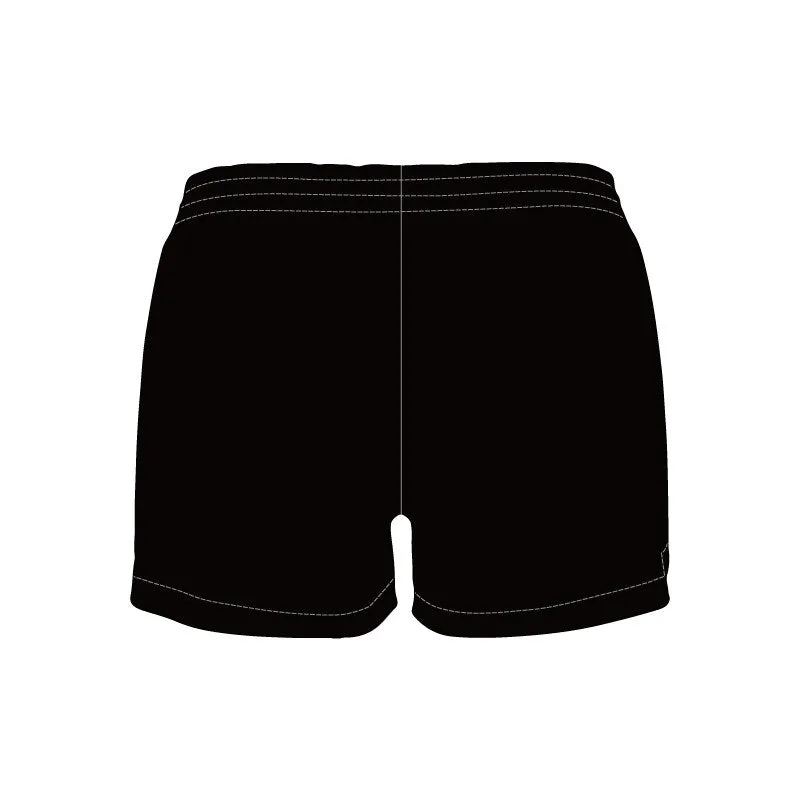 OLQP Curved Hem Shorts SlimFit HP High Thigh Black Girls/Ladies