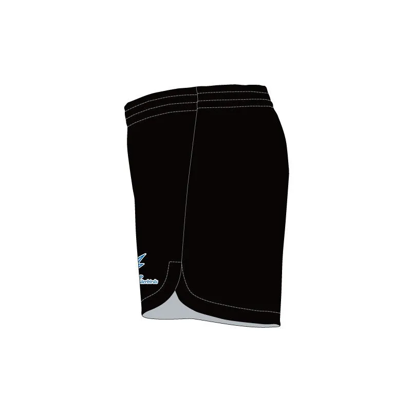 OLQP Curved Hem Shorts SlimFit HP High Thigh Black Girls/Ladies