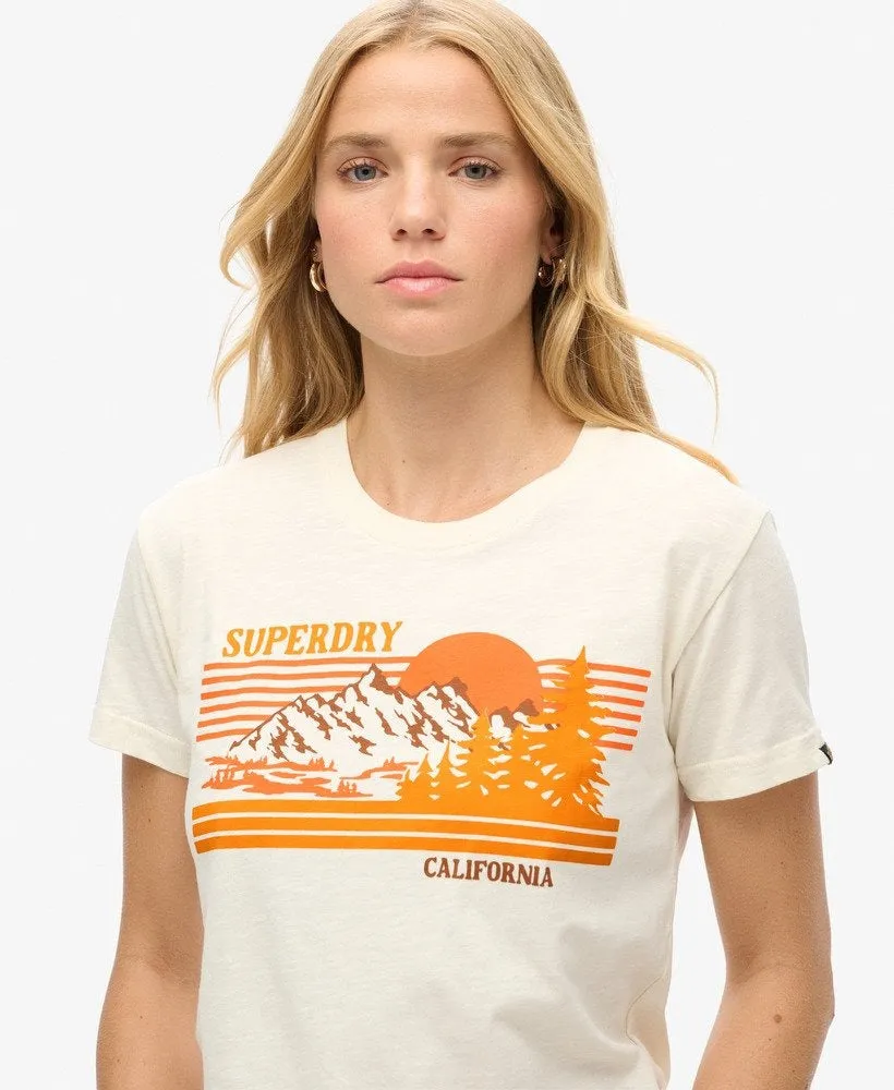 Outdoor Stripe Fitted Tshirt | Riff White