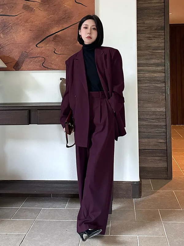 Oversized Double-Breasted Blazer