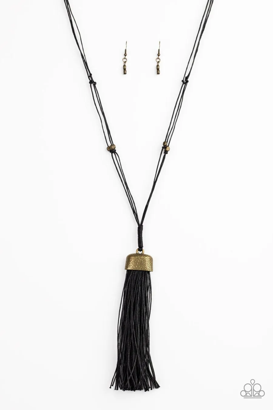 Paparazzi Brush It Off - Brass Necklace