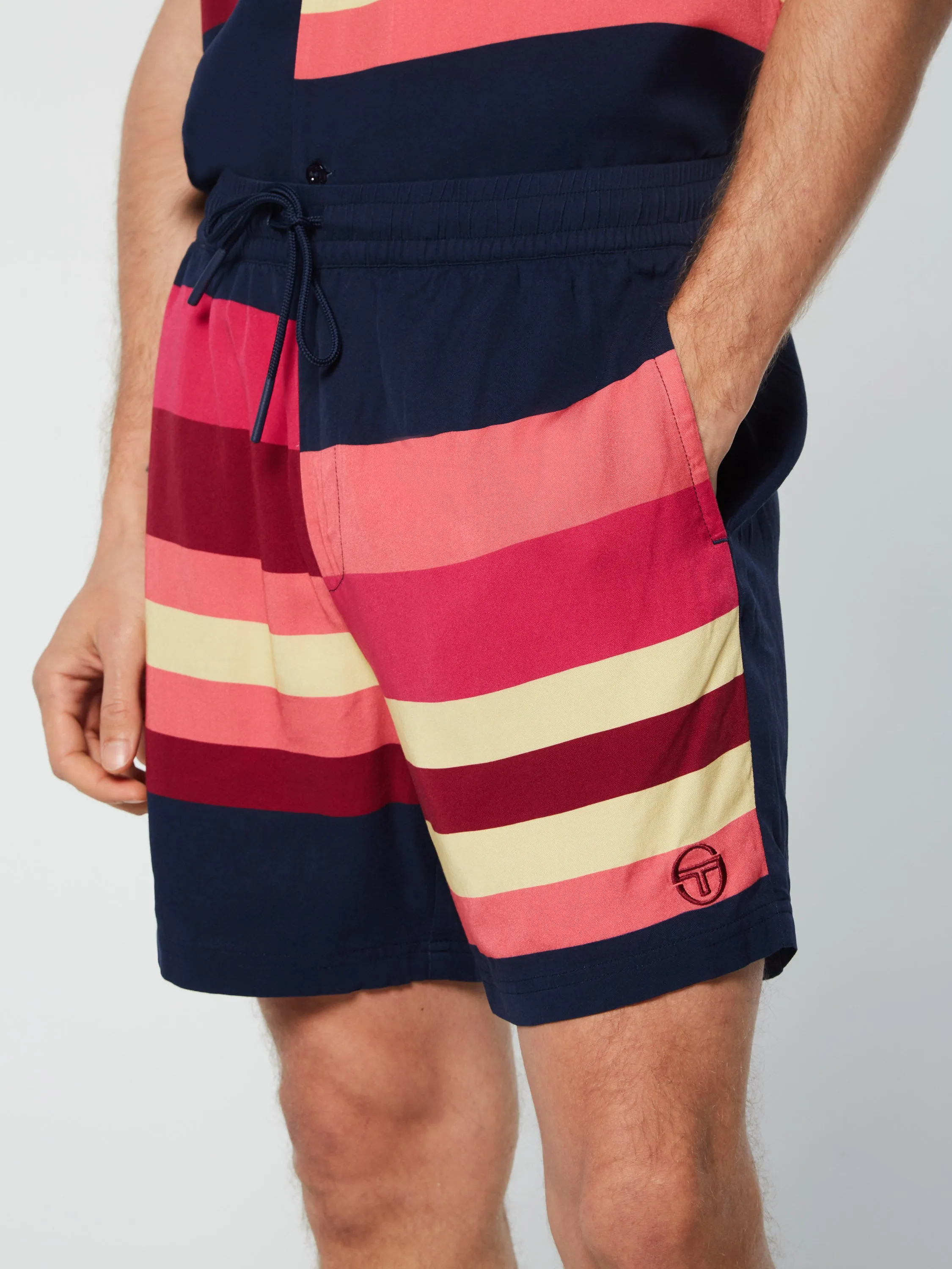 Pennellata Short- Maritime Blue/ Multi