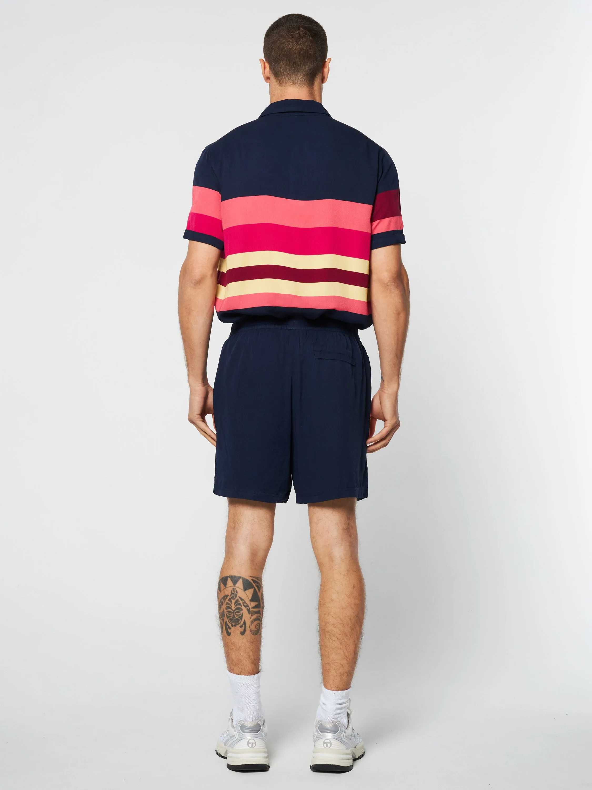 Pennellata Short- Maritime Blue/ Multi
